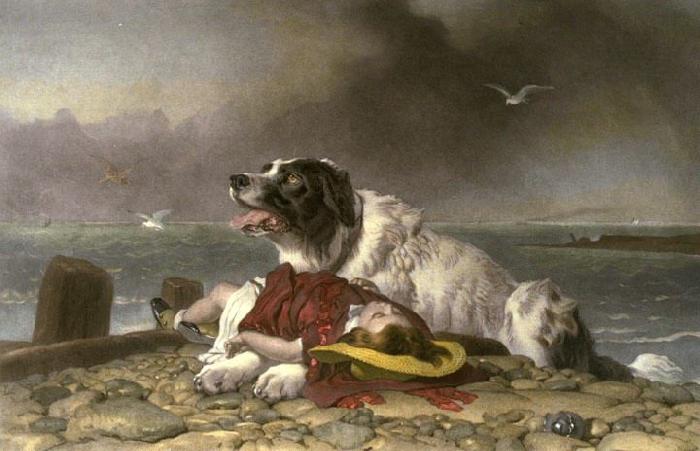 Landseer, Edwin Henry Saved France oil painting art